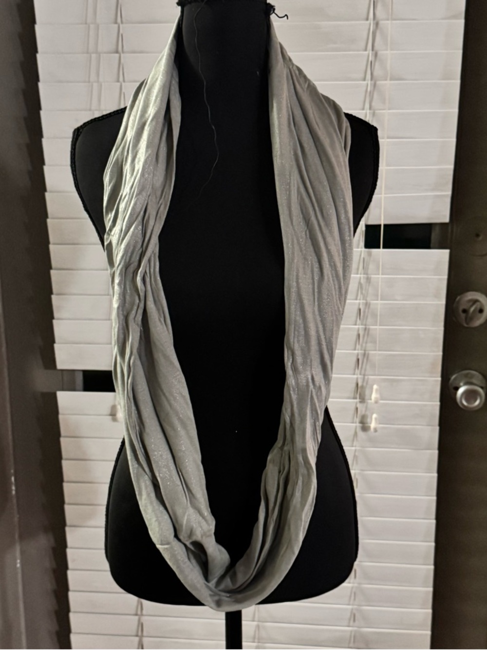 Silver Lightweight Infinity Scarf
